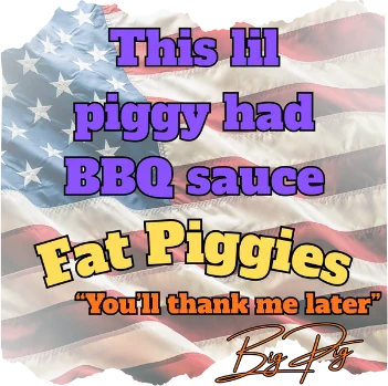 This lil piggy had BBQ sauce